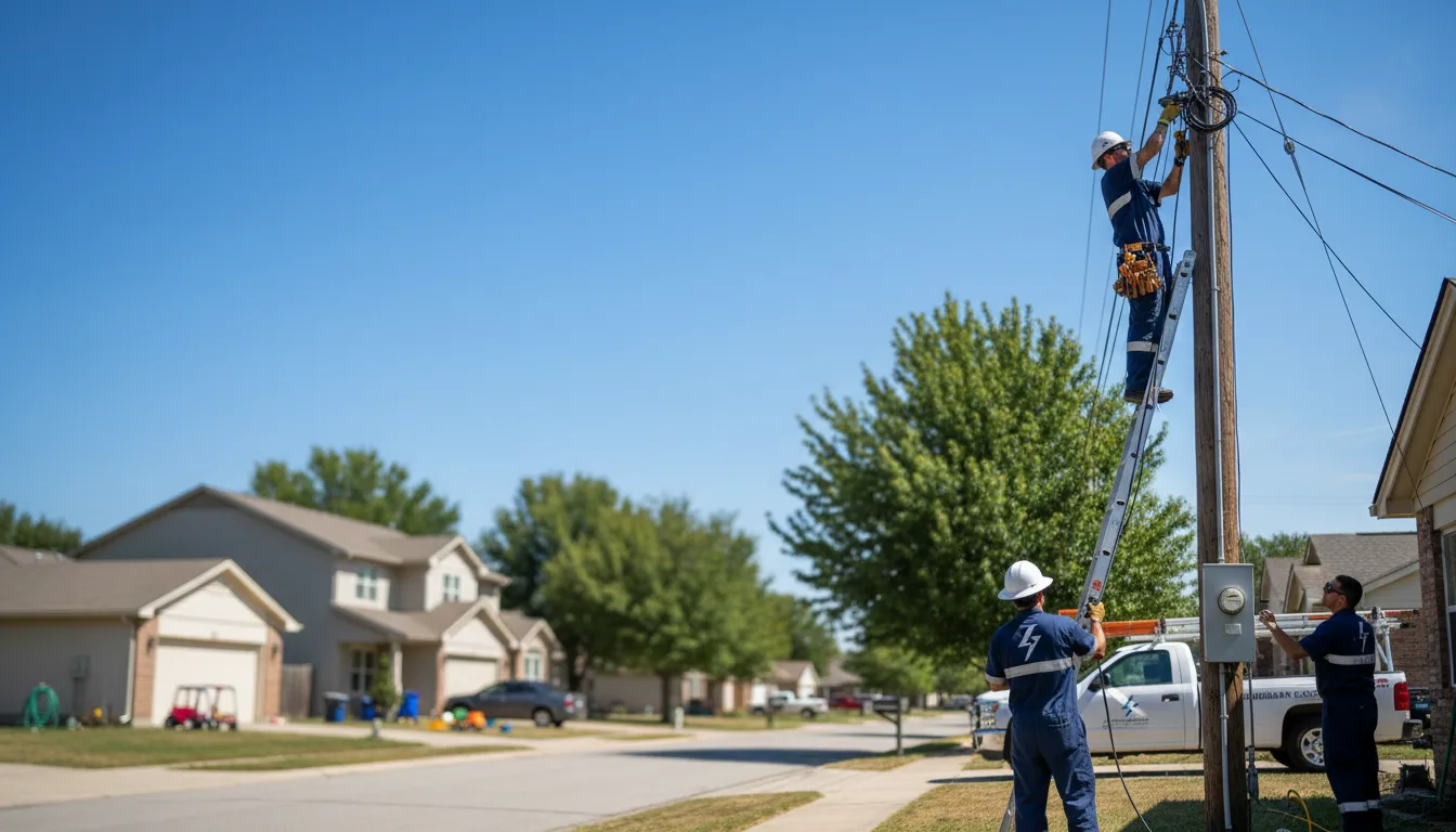 Residential electrician providing installation services in Manning, ND